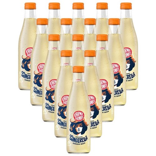 Karma Drinks Gingerella Ginger Ale 300ml, Pack of 15