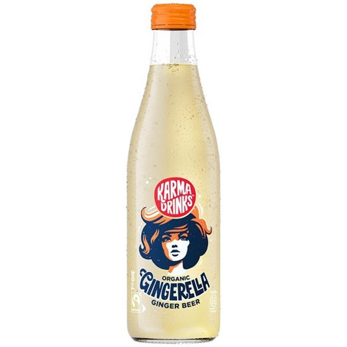 Karma Drinks Gingerella Ginger Ale 300ml, Pack of 15