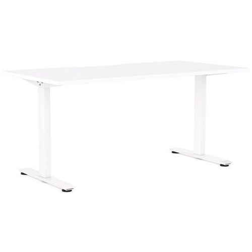 Klever Single User Desk 1500mm Snowdrift/White