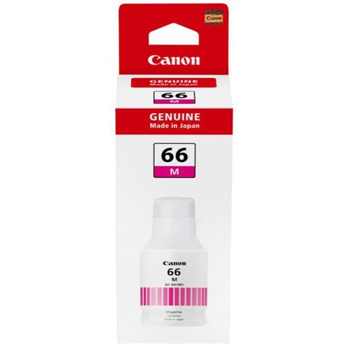 Canon Maxify Megatank Magenta Inkjet Ink Refill Bottle GI66M