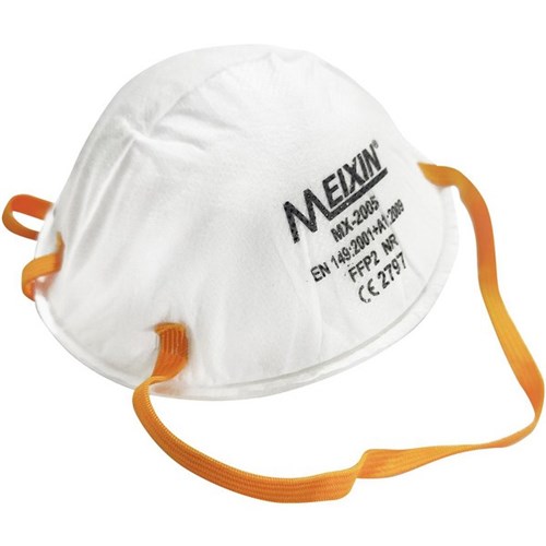Meixin FFP2 MX2005 Cupped Respirator Masks, Box of 20