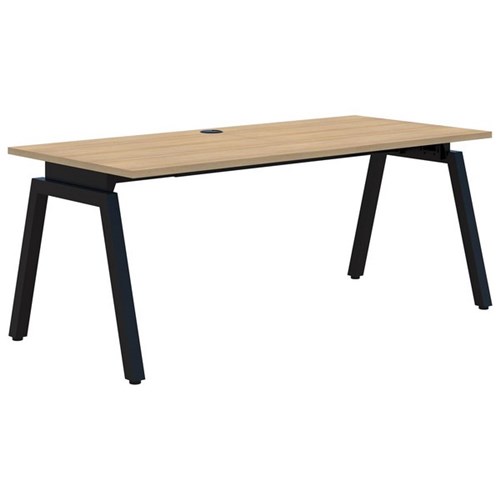 1800x800x725 Black Frame/Classic Oak Top