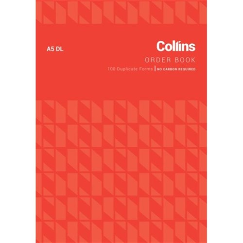 Collins A5DL Order Book NCR Duplicate Set of 100