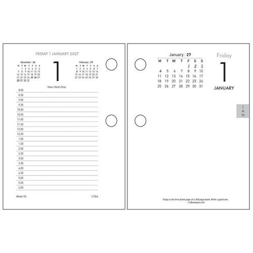 Collins 13E Side Opening Calendar Refill 2027