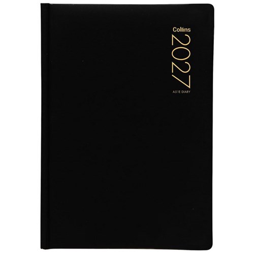 Collins A51E Executive Diary A5 1 Day Per Page 2027 Black