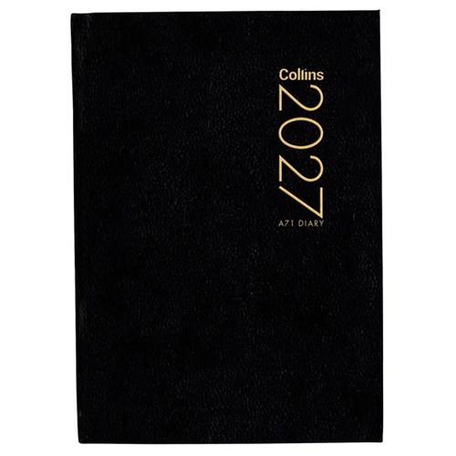 Collins A71 Pocket Diary 1 Day Per Page 2027 Black
