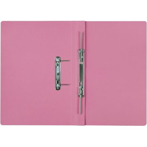 FM Jay-V-Dex Manilla File With Clips Foolscap Pink