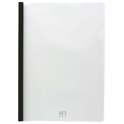 FM Colby Clear Report Cover Binder A4 Black