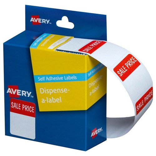 Avery Sale Price Dispenser Labels DMR2432S1 30x24mm, Box of 400