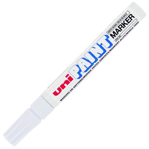 Uni Paint PX-20 Paint Marker Bullet Tip Medium White