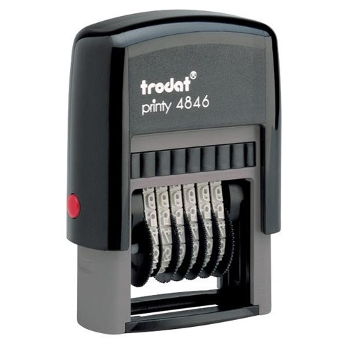 Trodat 4846 Numberer Stamp 6 Band 4mm