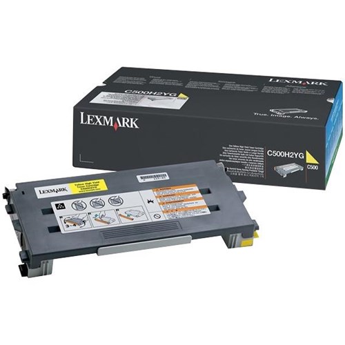 Lexmark C500H2YG Yellow Laser Toner Cartridge