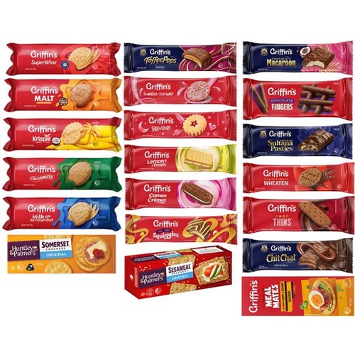 Griffin's Assorted Biscuits and Crackers 20 Varieties, Box of 20