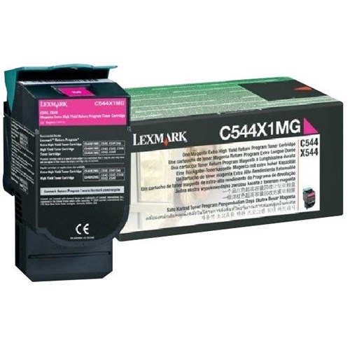 Lexmark C544X1MG Magenta Return Program Laser Toner Cartridge