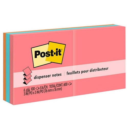 Post-it® Notes R330 Pop-Up 76x76mm Poptimistic, Pack of 6