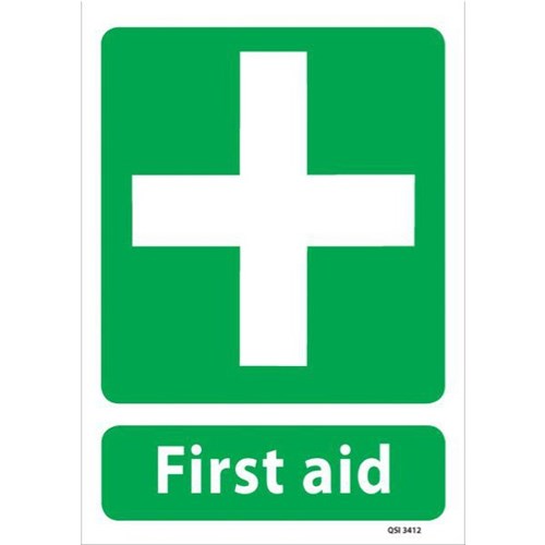 First Aid Safety Sign 240x340mm