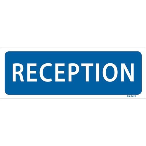 Reception Sign 340x120mm
