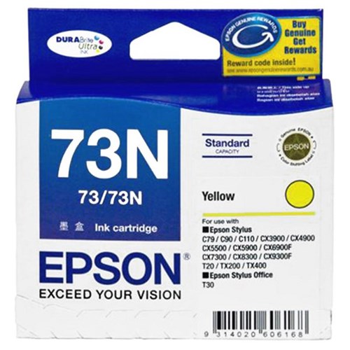 Epson 73N Yellow Ink Cartridge C13T105492