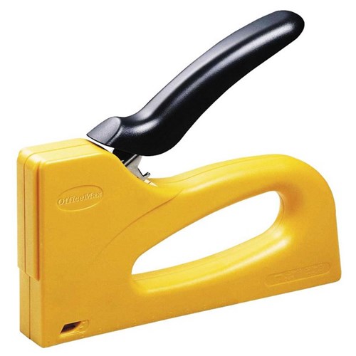 OfficeMax Staple Tacker Plus 23/8 Staples Yellow/Black