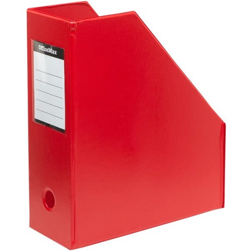 OfficeMax PVC Magazine File Holder Large Red