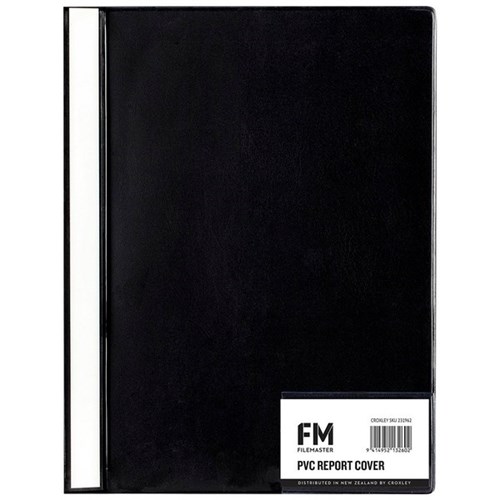 FM Clear Report Cover A4 Black