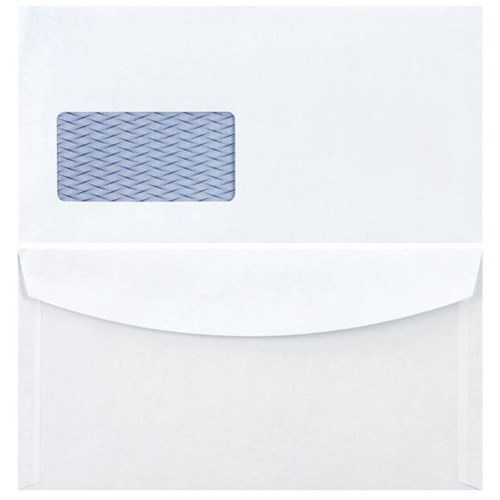 Croxley MaxPOP Envelopes Tropical Seal Window White 130286, Box of 500