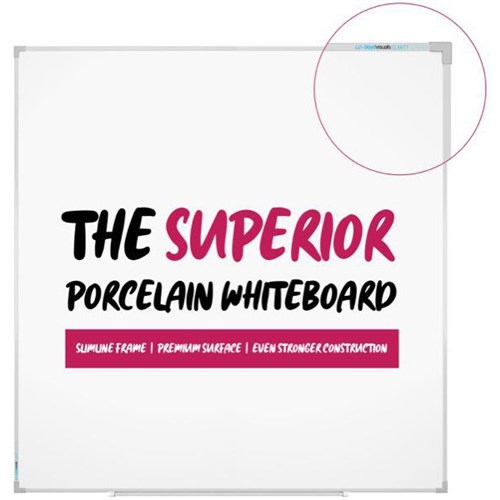 Boyd  Clarity Porcelain Whiteboard Magnetic 900 x 900mm