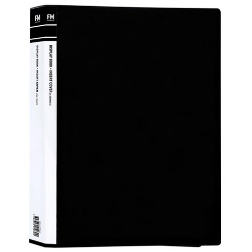 FM A4 Display Book Insert Cover 60 Pocket Black