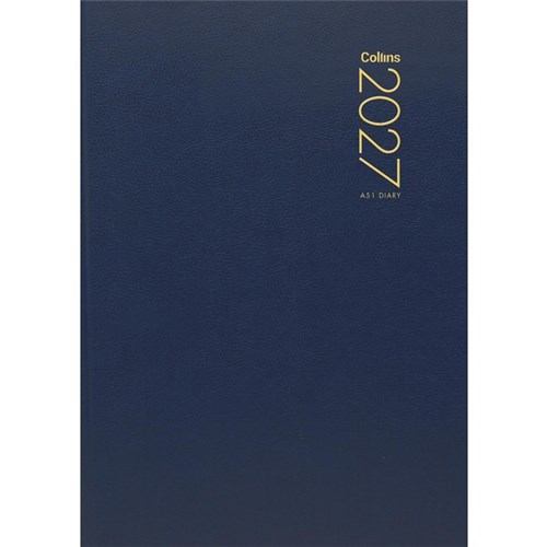Collins A51 Diary A5 1 Day To A Page 2027 Blue