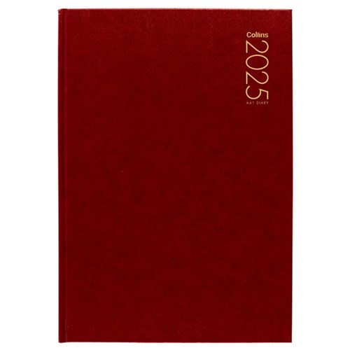 Collins A41 Diary A4 1 Day Per Page 2027 Red