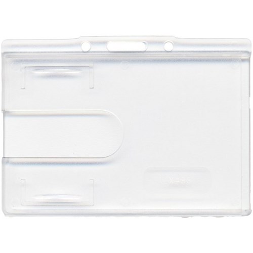 ID Card Holder Single Sided Rigid Clear, Pack of 25