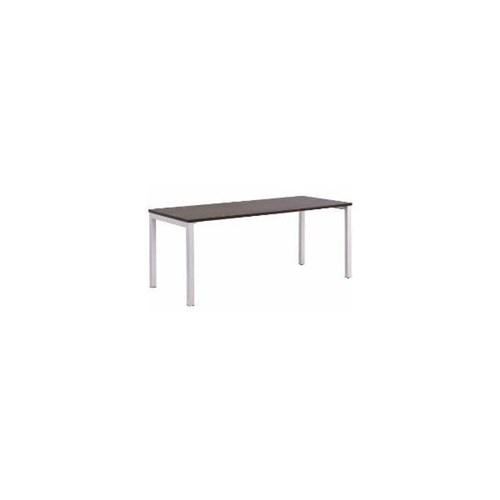 1800x800mm Dark Oak Top/Silver Frame