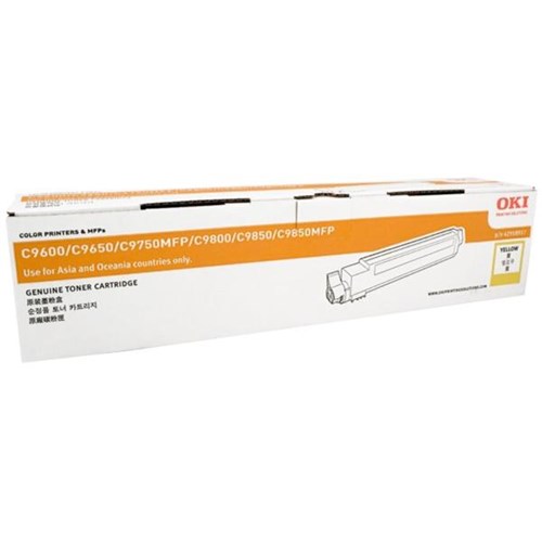 OKI 42918917 C96YTONE Yellow Laser Toner Cartridge
