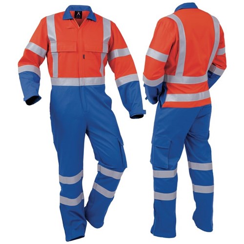 Protex Maxim Day Night Cotton Overall 270gsm Size 10 Navy/Orange
