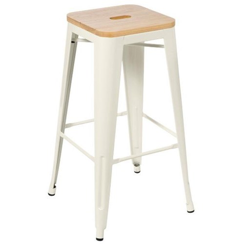 White with Timber Seat