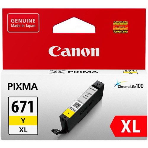 Canon CLI-671XLY Yellow Ink Cartridge
