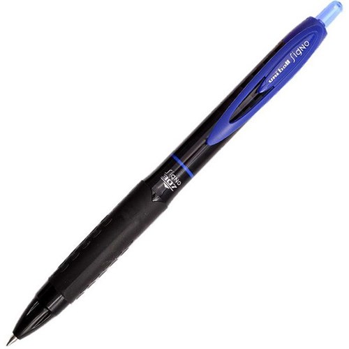 uni-ball Signo 307 Blue Gel Ink Rollerball Retractable Pen 0.7mm Fine Tip