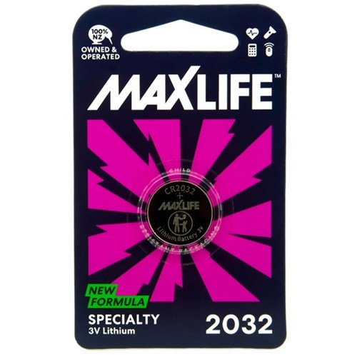 Maxlife CR2032 Lithium Speciality Cell Battery