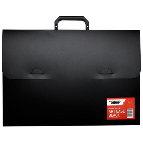 Warwick Artworx A3 Art Case Inserts And Velcro Closure Black
