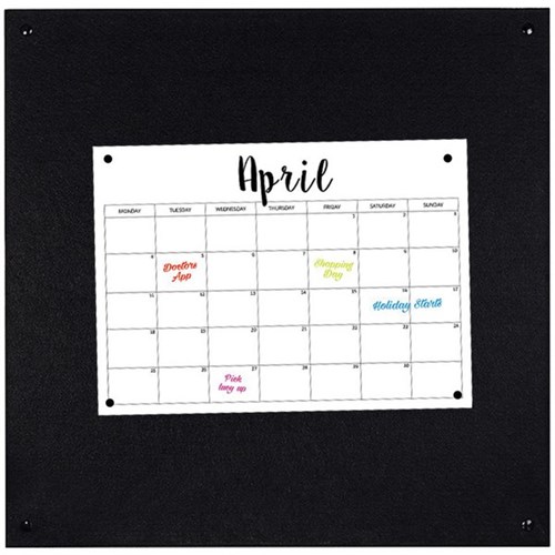 Boyd PinPanel Noticeboard 600x600mm Black