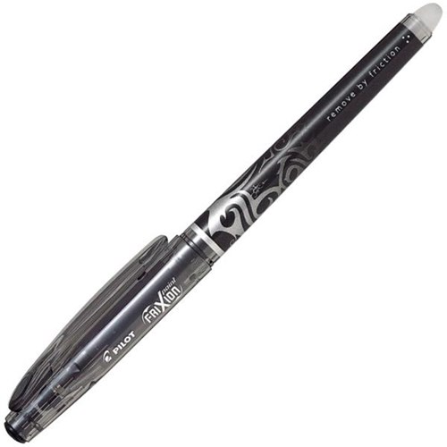 Pilot Frixion Point Black Gel Rollerball Pen Fine 0.4mm