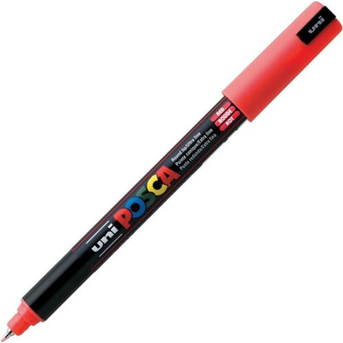 uni POSCA Red Paint Marker Pen Bullet Ultra Fine PC1-MRR