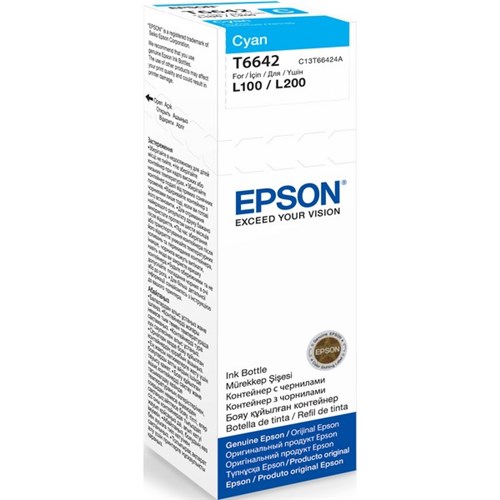 Epson T6642 EcoTank Ink Bottle 70ml Cyan