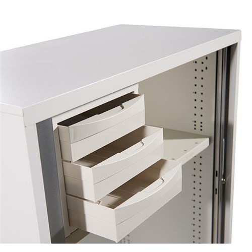 Strata 2 Tambour Utility Drawer White 304mm