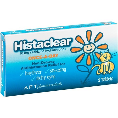Histaclear Tablets 10mg, Pack of 5