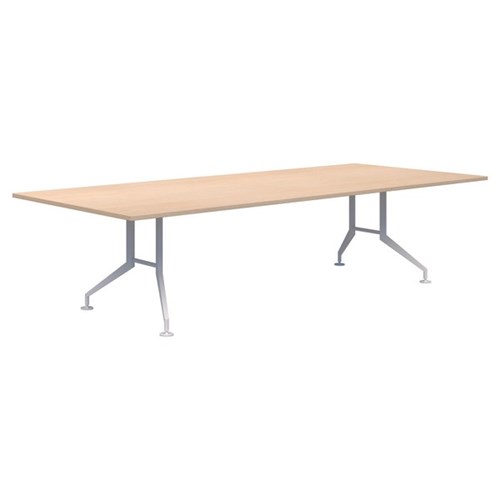 Fiord Boardroom Table 3000mm Rectangular Refined Oak/White
