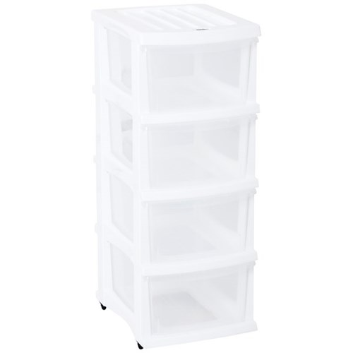 Taurus Storage Drawer 4 Drawer White