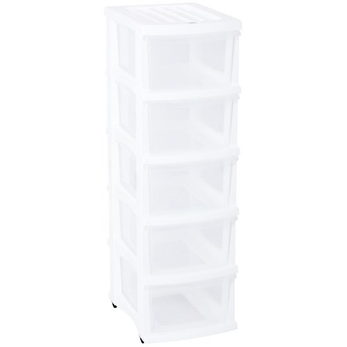 Taurus Storage Drawer 5 Drawer White