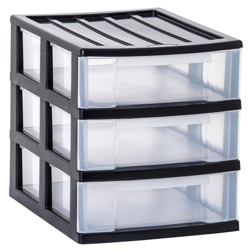 Taurus Storage Drawer A4 3 Drawer Charcoal