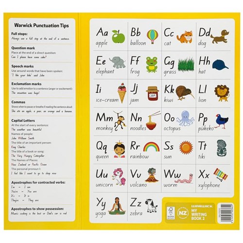 Warwick My Writing Book 2 Taku Pukapuka Tuhituhi 12mm Ruled 230x317mm 64 Pages